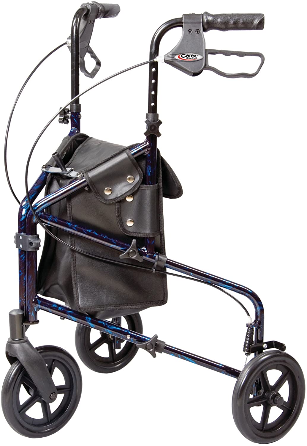 Carex Health Brands 3 Wheel Foldable Rollator Walker walkers for seniors