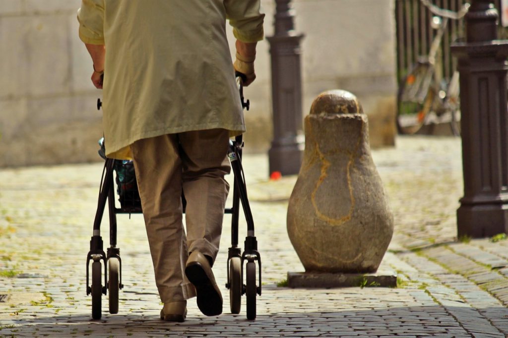 human-walkers for seniors-old-woman-lame