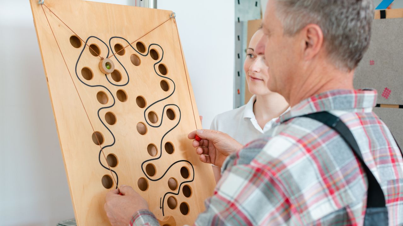 occupational therapy for adults doing some tasks
